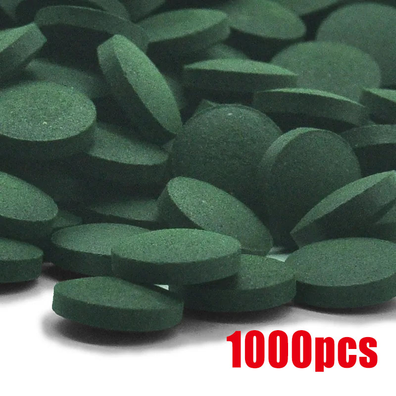 Spirulina Tablet Organic - 50-1000개 고순도 스피룰리나 정제 나선형 해조류