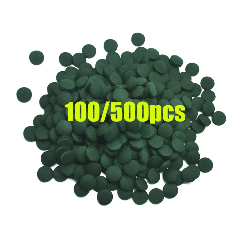 100-500Pcs 고순도 스피루리나 정제 나선형 해초 - Spirulina Tablet Organic 리뷰 및 가격