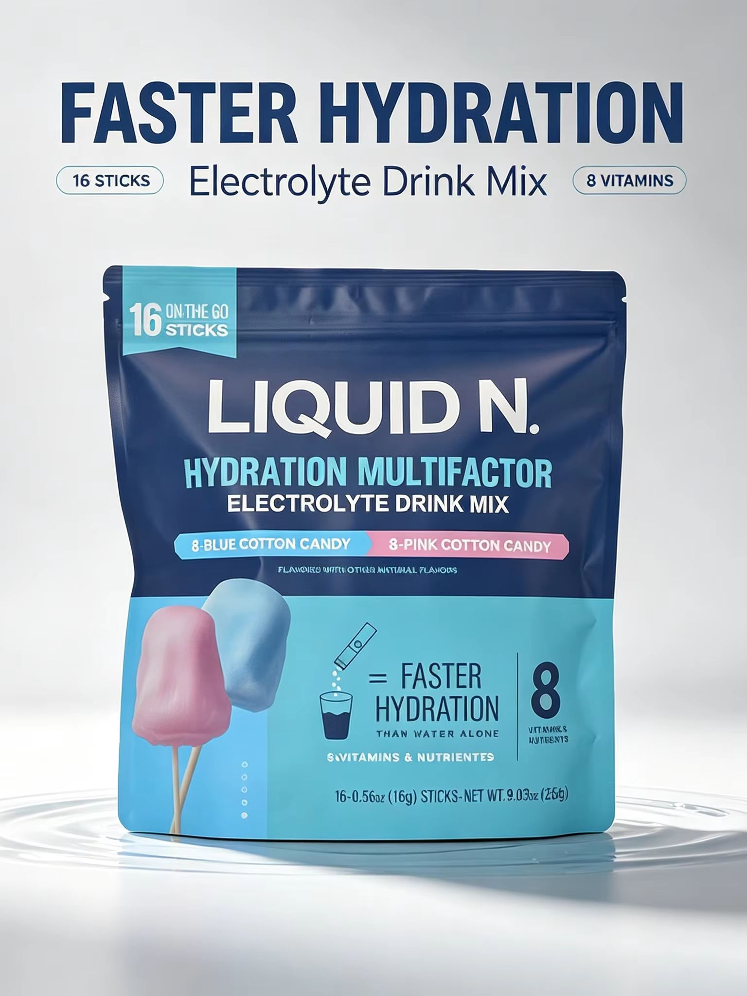 솜사탕 전해질 파우더 패킷 16회분 액상 N 수분 보충 - Electrolyte Powder Pack 리뷰 및 가격