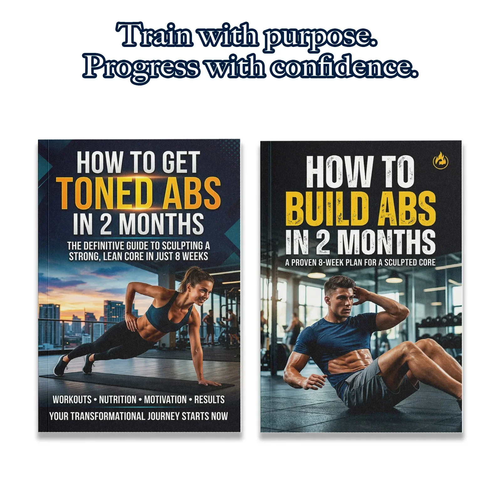 남성과 여성을 위한 2권의 복근 운동 가이드 세트, 탄 - Nutrition For Fitness Books 리뷰 및 가격