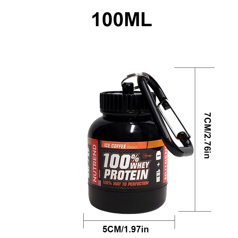 100/200ml 휴대용 단백질 분말 보충 용기 경량  - Whey Protein Isolate 리뷰 및 가격